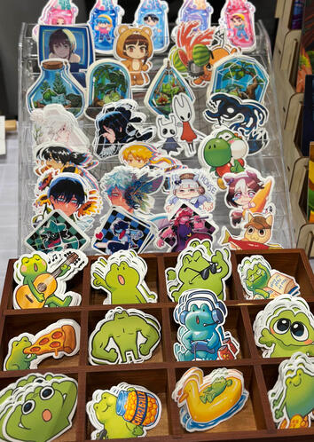 stickers display